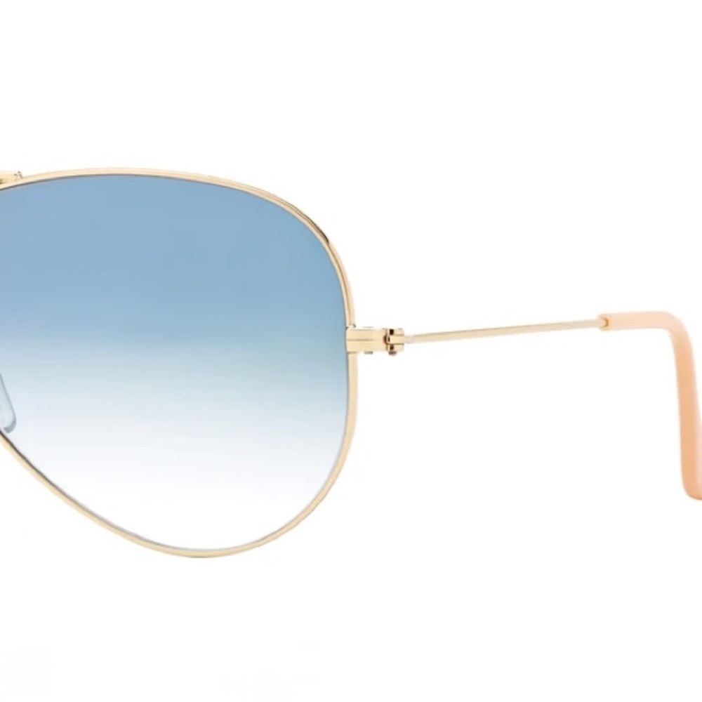 Blue Aviator Gradient Sunglasses - image 2